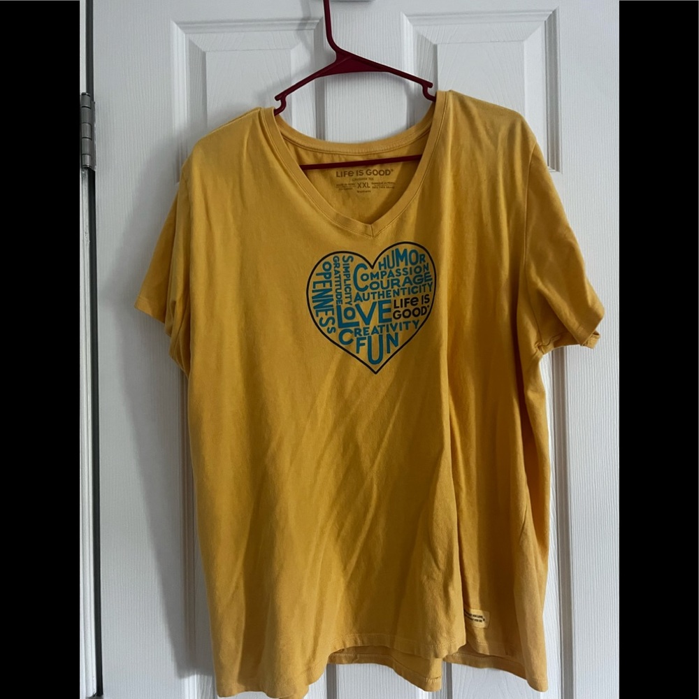 Life is Good Vee Neck Tee